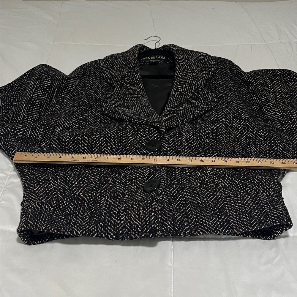 Vintage Casa De Lana Women's 100% Wool Jacket size 8 - Picture 4 of 8